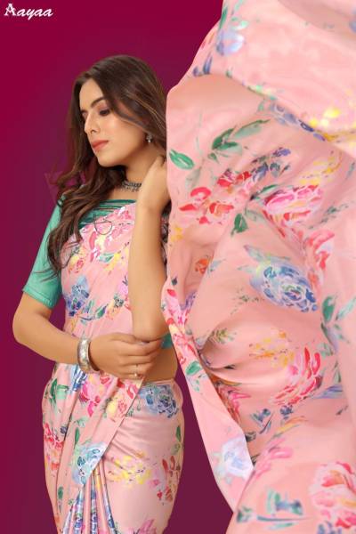 AAYAA AARADHNA VOL 5 SATIN PRINTED SAREES ONLINE STORE